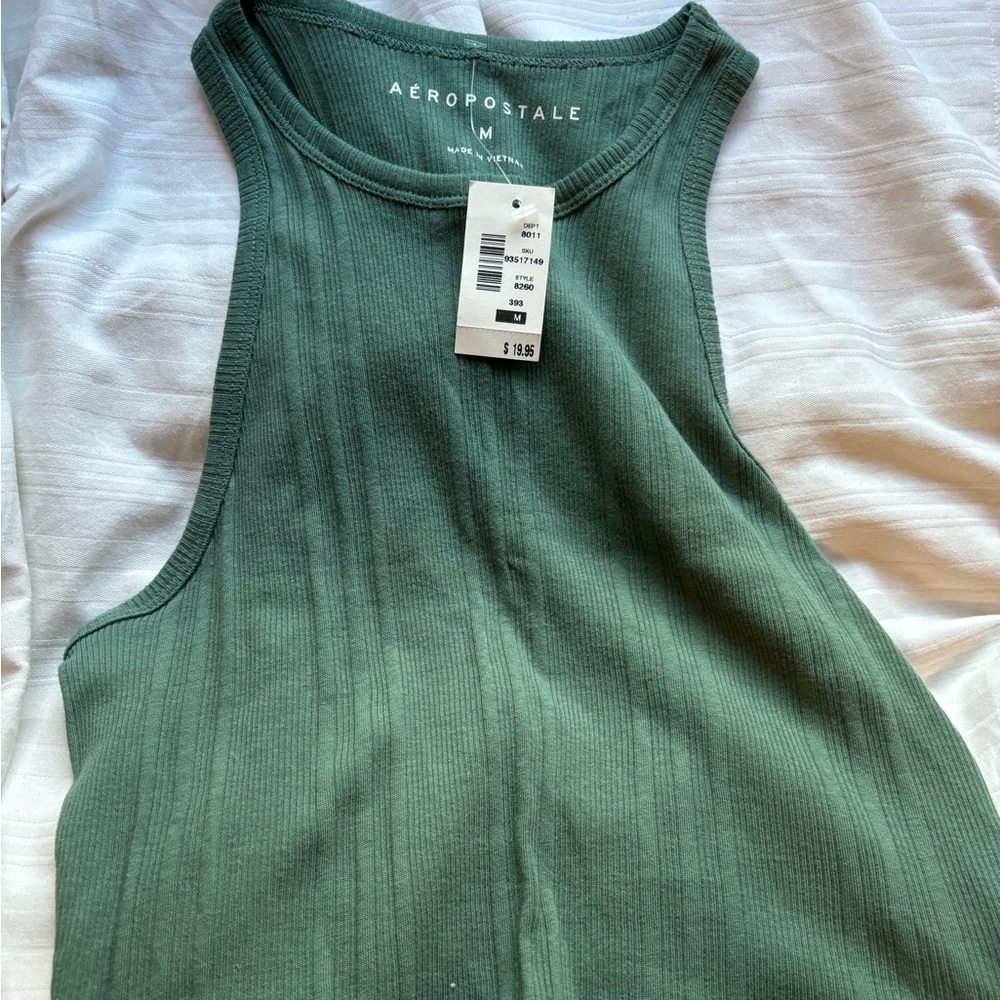 american eagle green tank top NEVER WORN